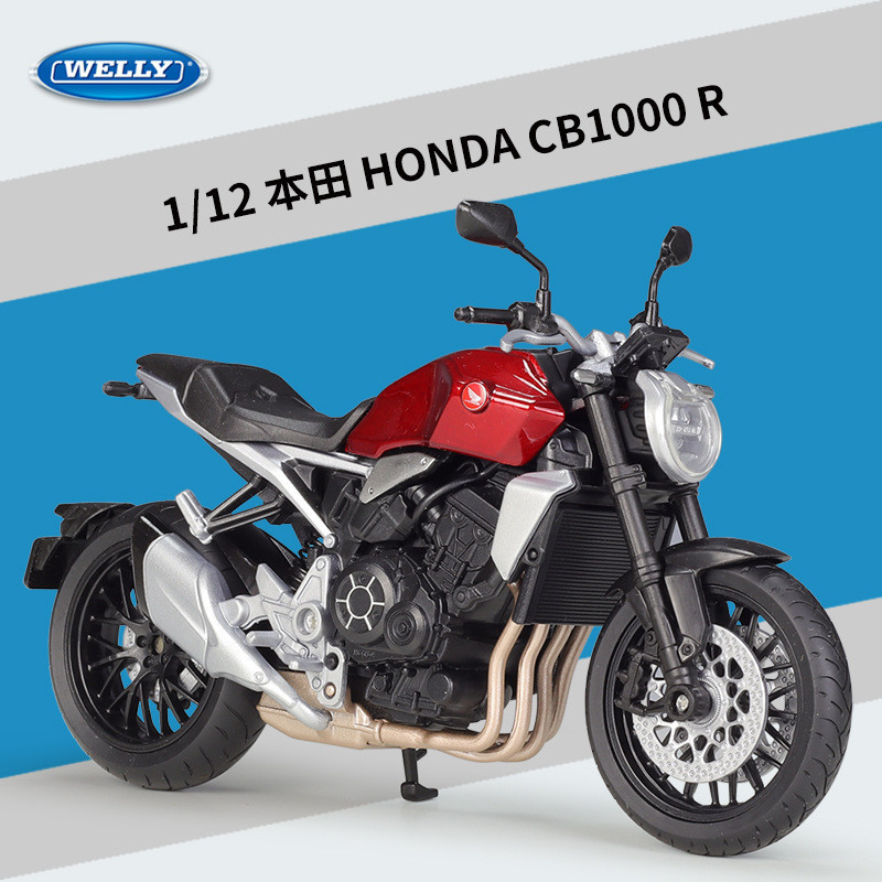 WELLY 1/12 HONDA CB1000R Die Cast Motorcycle Model Toy Vehicle ...