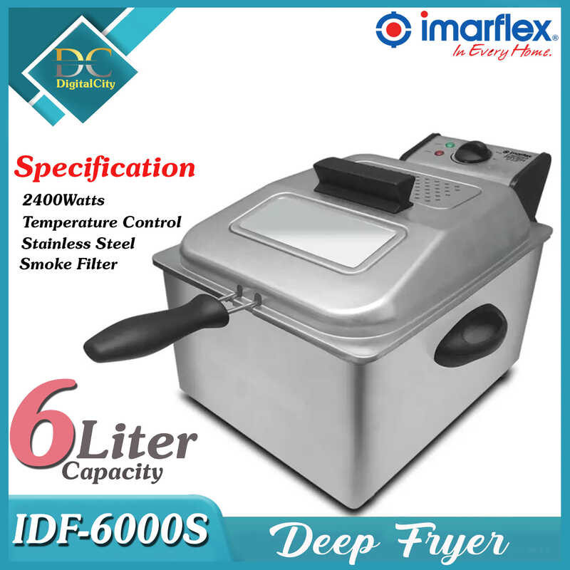 Imarflex IDF6000S Deep Fryer (Stainless) Shopee Philippines
