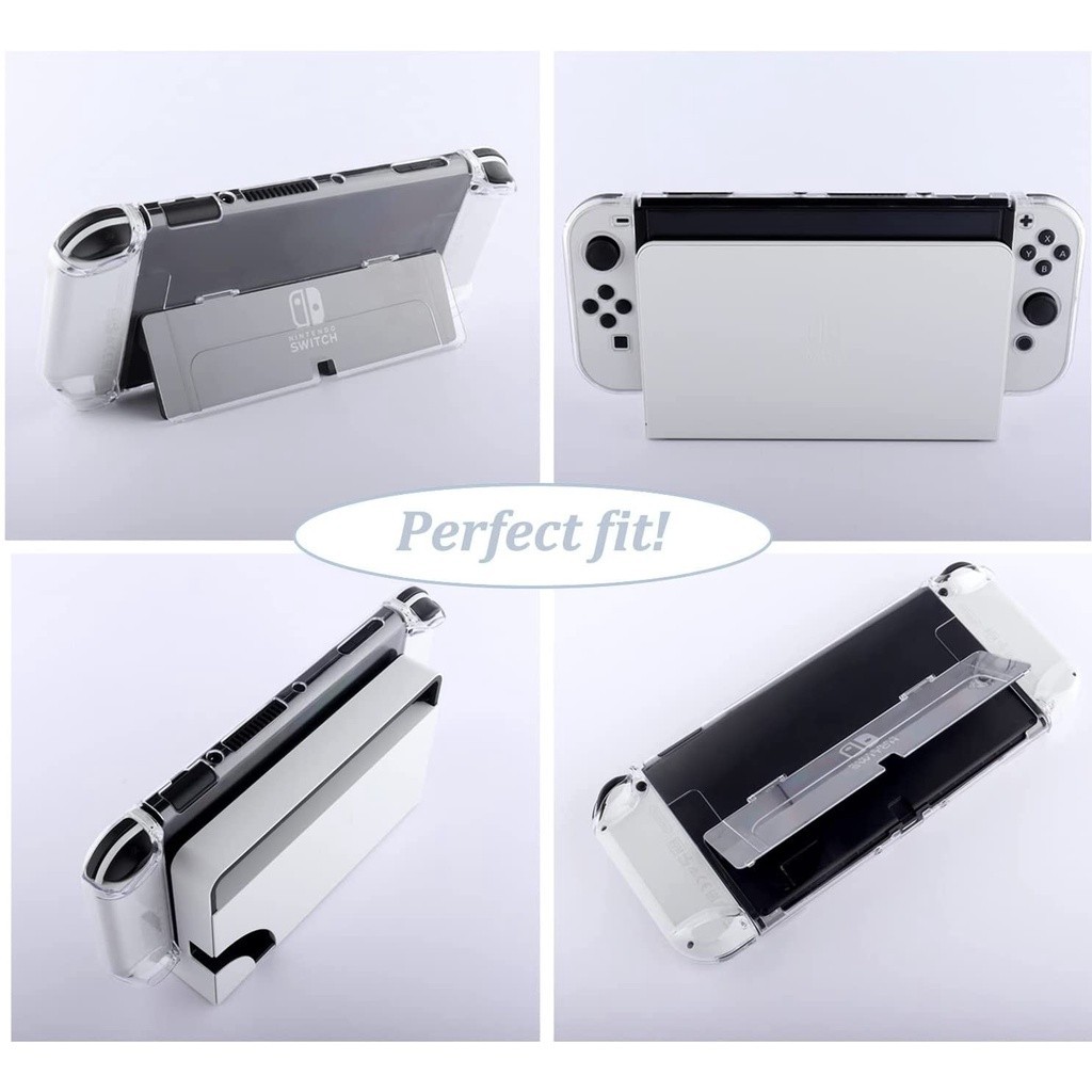 Transparent Protective Case for Nintendo Switch OLED Flip Shell for NS ...