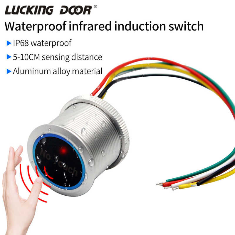 Waterproof Infrared Sensor Exit Switch No Touch Contactless Door ...