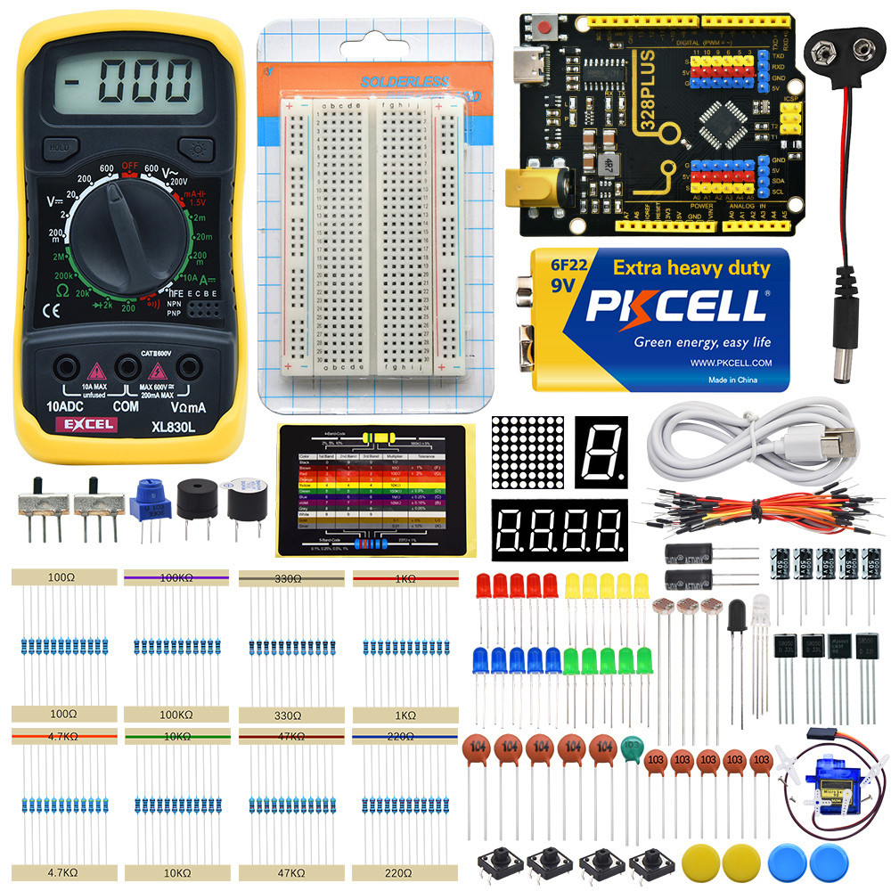 Keystudio Student Learning Kit Na May Mainboard Para Sa Arduino Starter ...