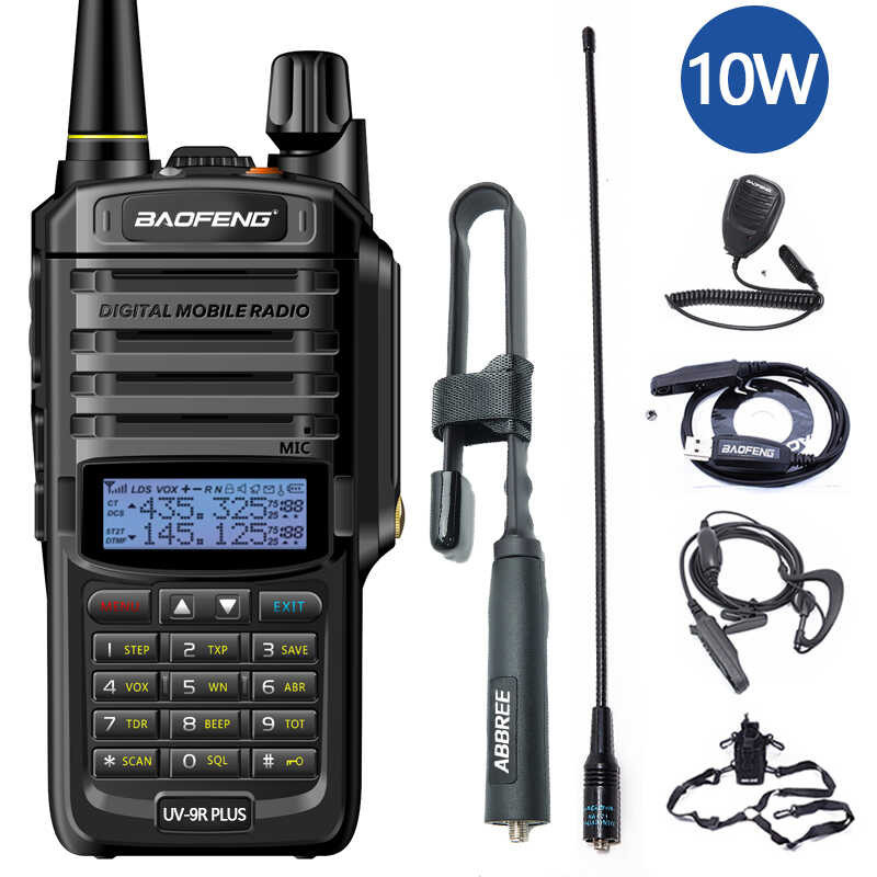 Baofeng UV-9R plus 10W IP68 Walkie Talkie Waterproof Dual Band Portable ...