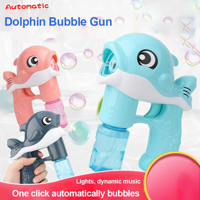 Dolphin Gun Sa 2 Bubble Water Cool Light Music Sound Automatic Toys For ...