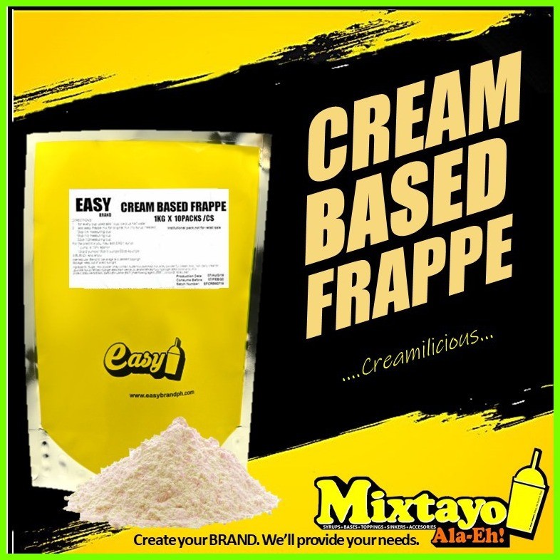 Cream Based Powder Mix (EasyBrand for Frappe, Milktea, and Ice cream ...