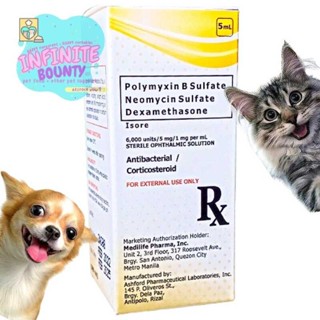 Neomycin and polymyxin b sulfates and dexamethasone for outlet dogs