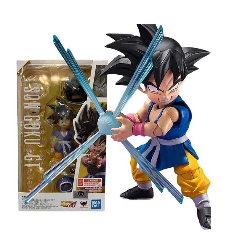 Original Bandai Dragon Ball S.H.Figuarts Son Goku Figure Gt Shf Goku ...