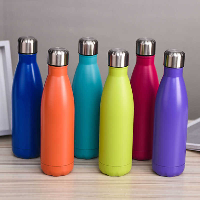 500 Ml Sport Bottles Double Wall Insulated Vacuum Flask Stainless Steel ...