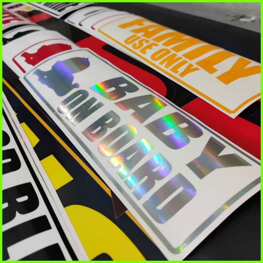 ஐ CAR STICKER SIGNAGES (NOT FOR HIRE / SERVICE / PRIVATE / FAMILY USE ...