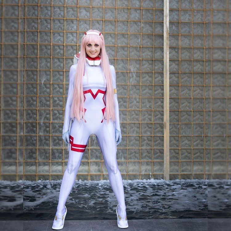 Halloween Adult Children White Zero Two 02 Suit in France Bold Cosplay ...