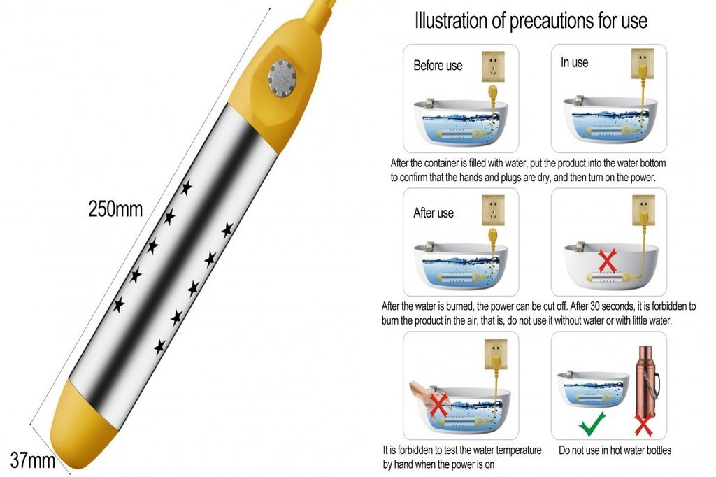 【Ready stock】 Boil Water Rod U Tube Heating Uniform HeatDissipation