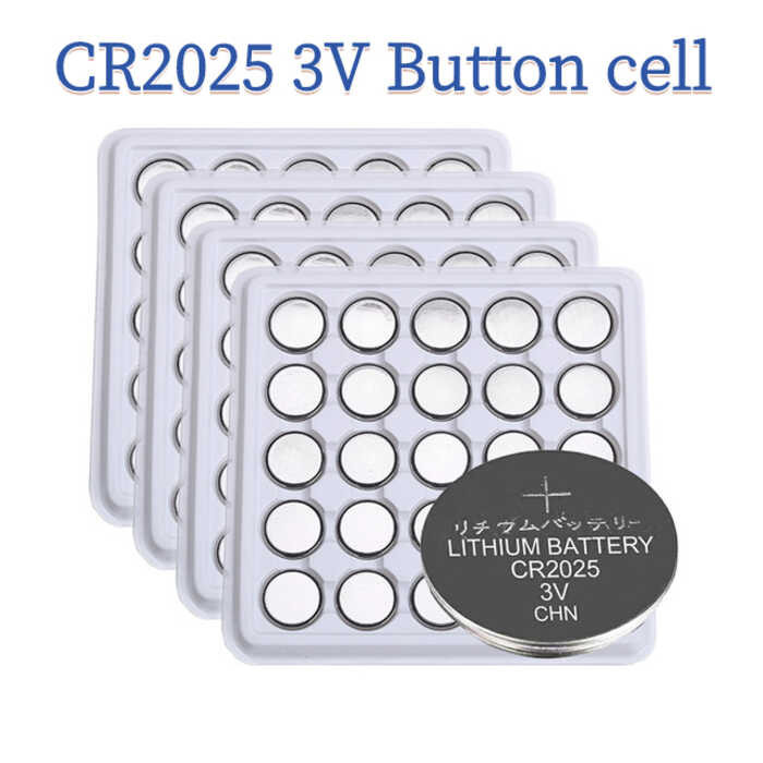 100/200/500PCS CR2025 3V Lithium Coin Cells Button Battery BR2025