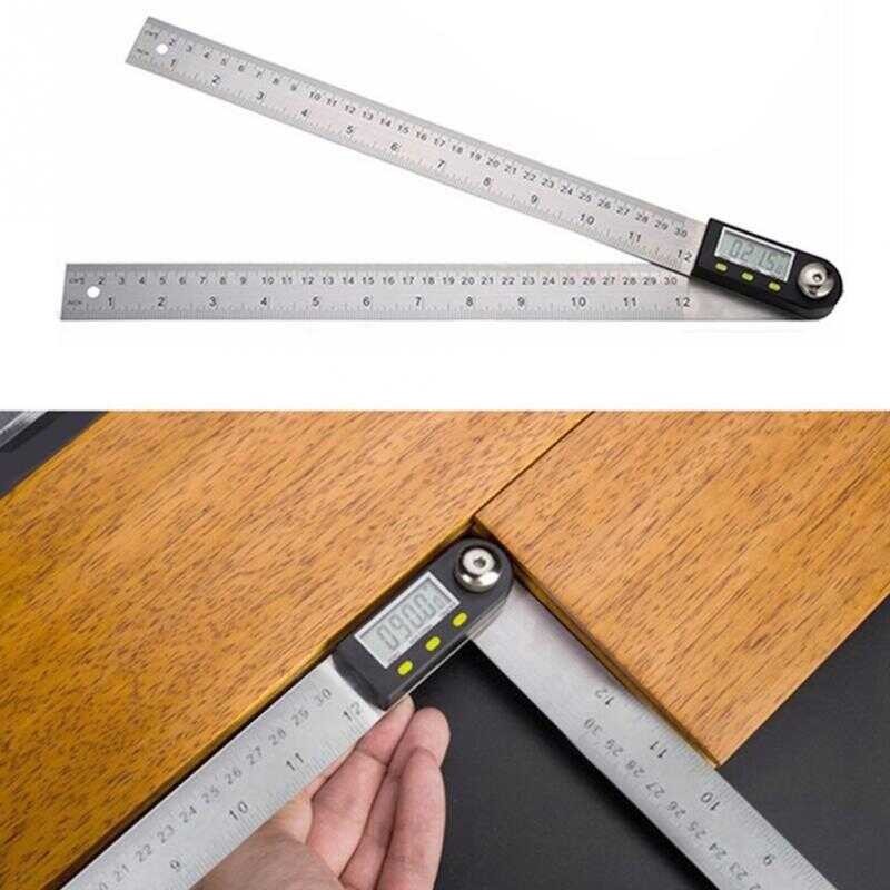 Digital Protractor ng Stainless Steel 200mm 300mm Inclinometer ...