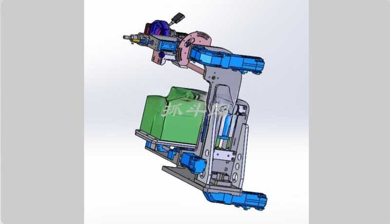 Lock screw mechanism 3D drawing printing SW model CAD equipment machine ...