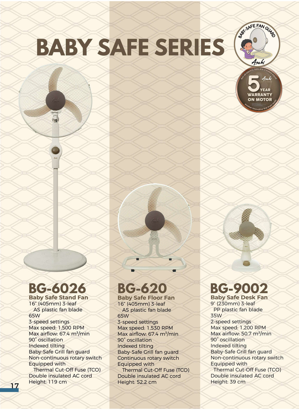 ASAHI Baby Safe 16" Stand Fan | Shopee …