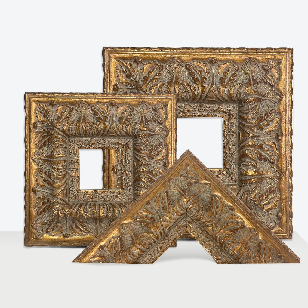 Modern Flashy Picture Frames Wall Art Ornament Gold Fortune Flower Muti ...