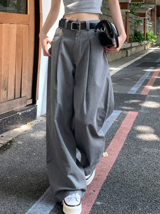 Deeptown Korean Style Cargo Pants Women Y2k Vintage Drawstring