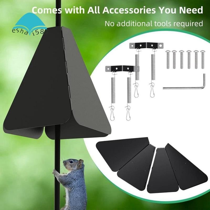 Bird Squirrel Baffle Clear Dome Wrap Squirrel Guard Bird Feeder Pole 