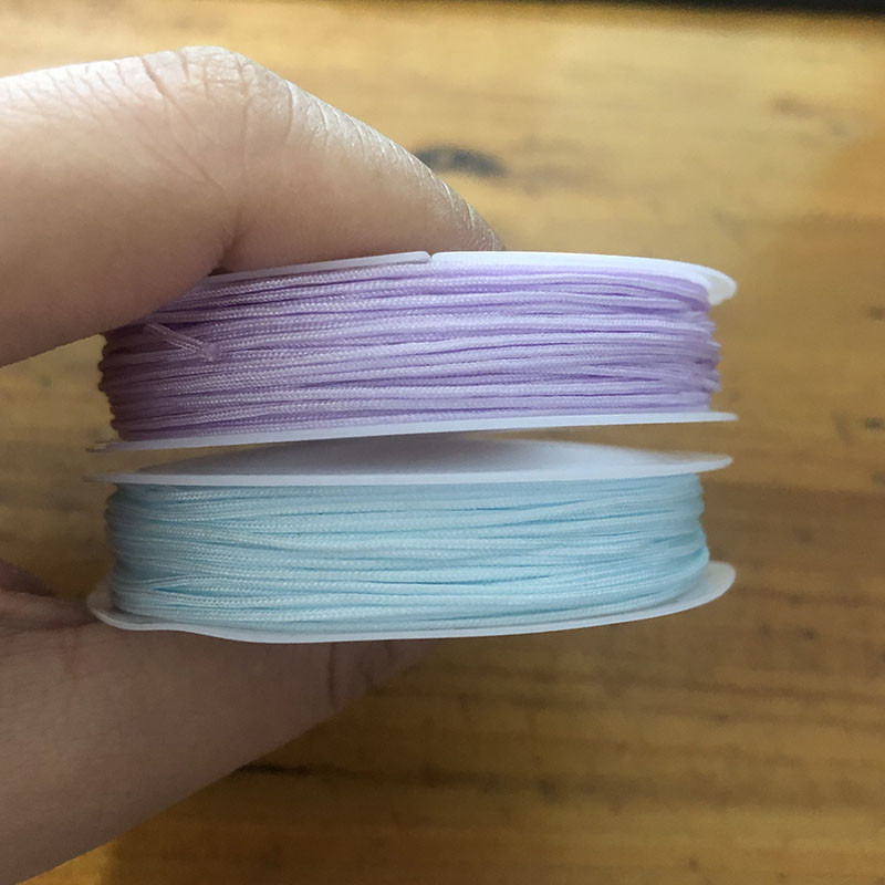 NEW 0.8mm 10M/roll Nylon String for Macrame Bracelet Braided Cord ...