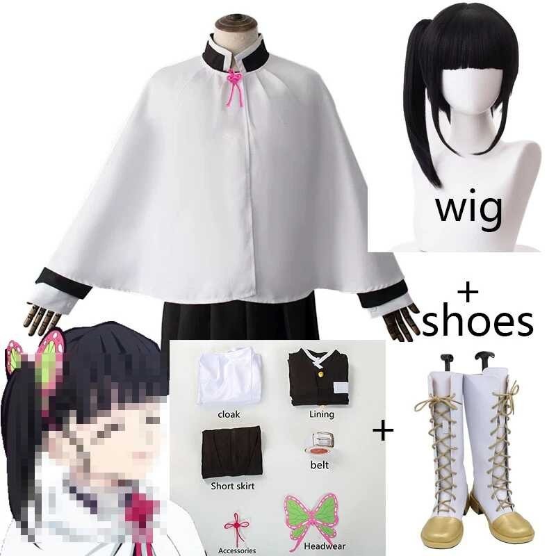 § Kanao Tsuyuri Costume Wig Para Sa Mga Bata Full Sets Anime Kimetsu ...