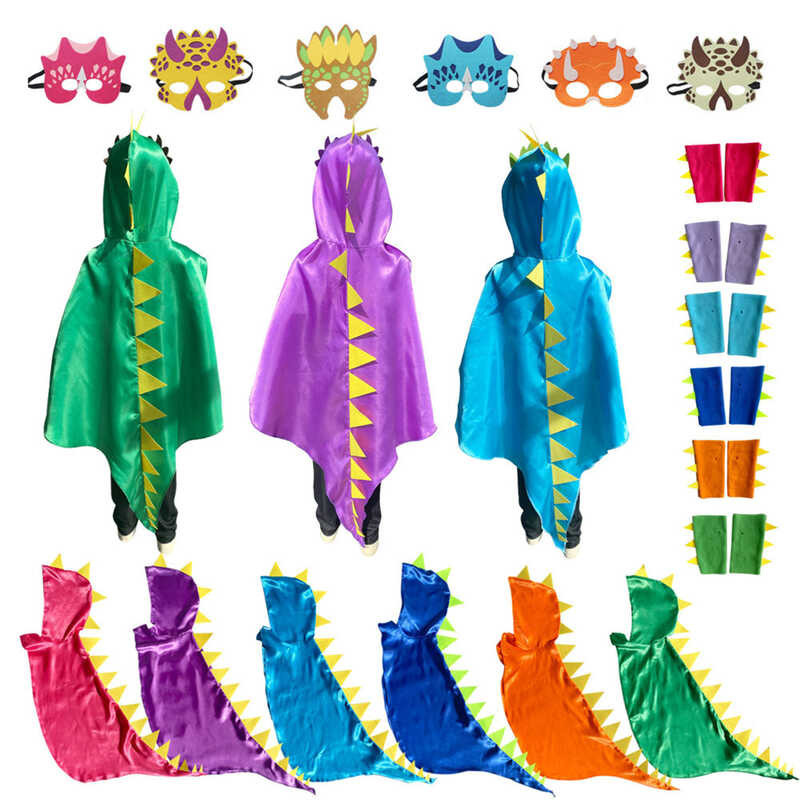 Tanga Dragon Costume Dinosaur Cape na may Mask Hat para sa Child ...