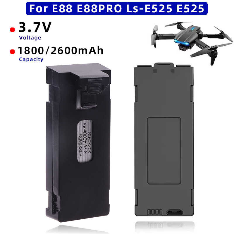 3x Drone Batterien 1800mAh - Kompatibel Mit E88, E88Pro & Mehr