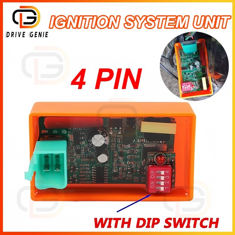 CDI with DIP Switch 4 PIN Performance Lgnition Unit Adjustable DC CDI ...