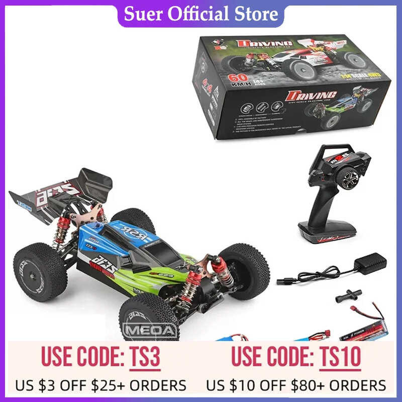 Wltoys 144001 1/14 2.4G Racing RC Car 4WD High Speed Remote Control ...