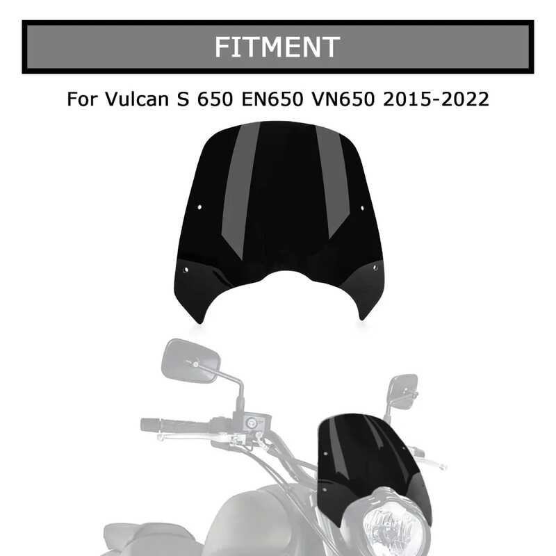 Voor Kawasaki Voor Vulcan S 650 EN650 VN 2015-2022 Motorfiets Accessoires Voorruit Voorruit Shield Beugel Motorfiets Windscherm(B-Gray