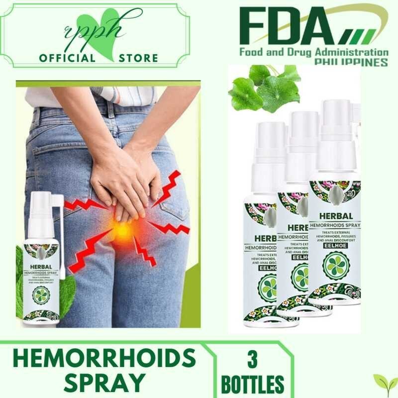 3 Bottles Authentic Herbal Hemorrhoids Spray Safe And Effective Hemorrhoids Miracle Ointment 3115