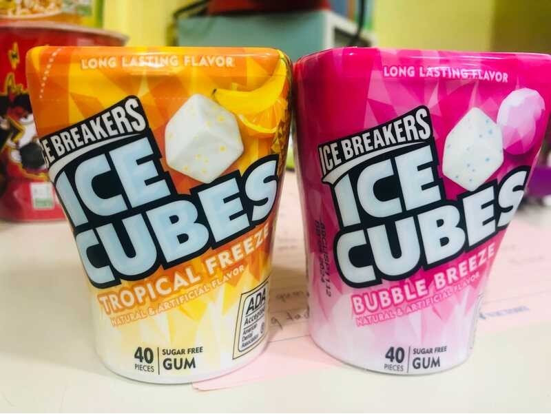 Ice Breakers Sugar Free Gum Tropical Freeze and Bubble Freeze 40s Gum Shopee Philippines