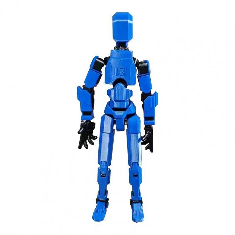 3D Printed Action Figure With Weapon Multi-Jointed Robot Model Movable ...