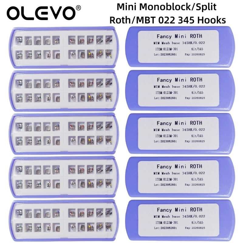 10 Kits De Brackets Orthodontiques Mini Roth 022 345 Hooks - Métal - Marque BOMAOER - Neufs