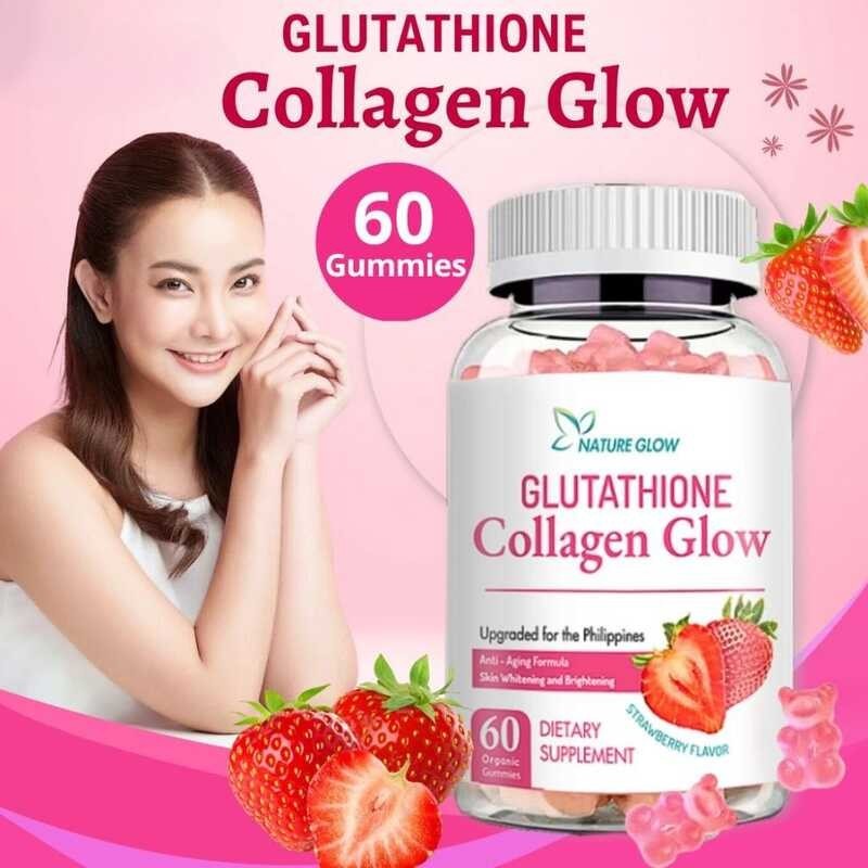 NATURE GLOW Glutathione Collagen Glow Gummies Anti-Aging Skin Glow ...