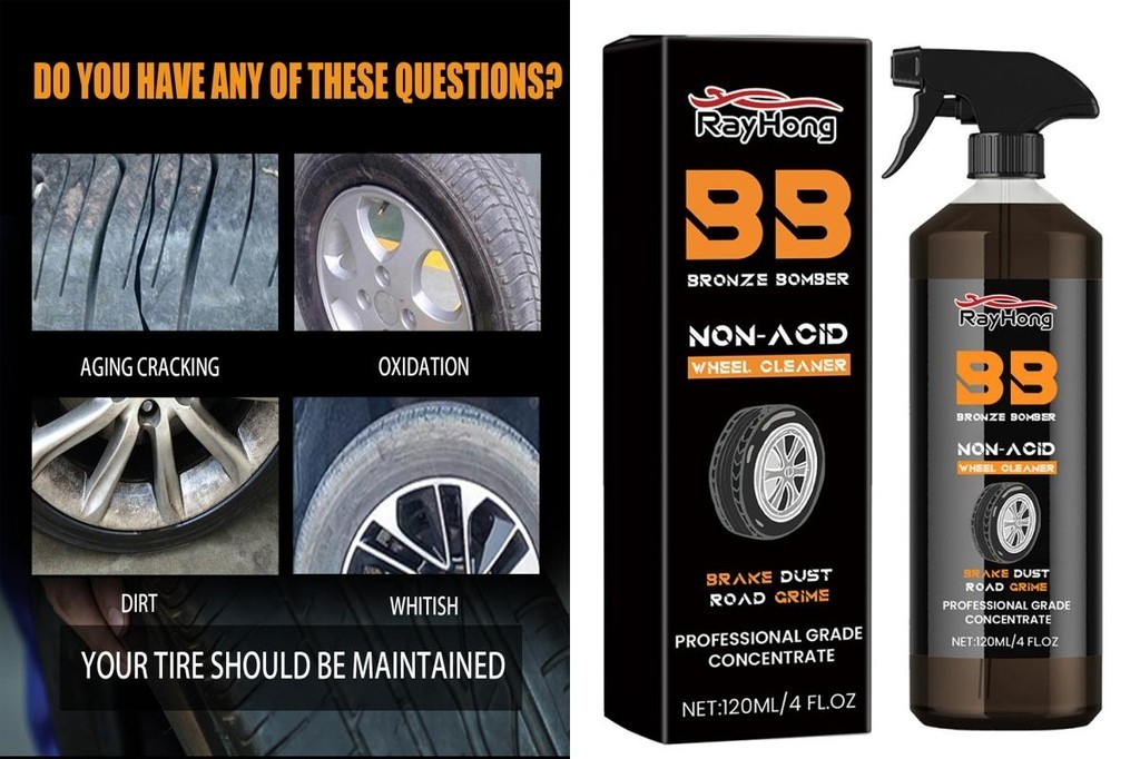 [HEL] Wheel Rust Cleaner Car Wheel Cleaner Powerful Ecofriendly Wheel