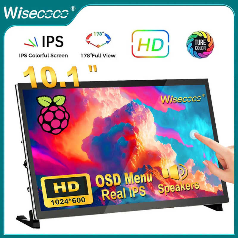 136 Wisecoco Raspberry PI Portable Monitor, 10.1-Pulgada IPS Touch ...