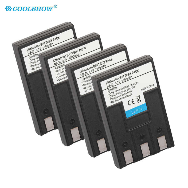 2x Akku Für Canon Ixus / IXY Digital Kameras – 650mAh, 3,6V, Kompatibel Mit NB-3L | Ersatzakku Set