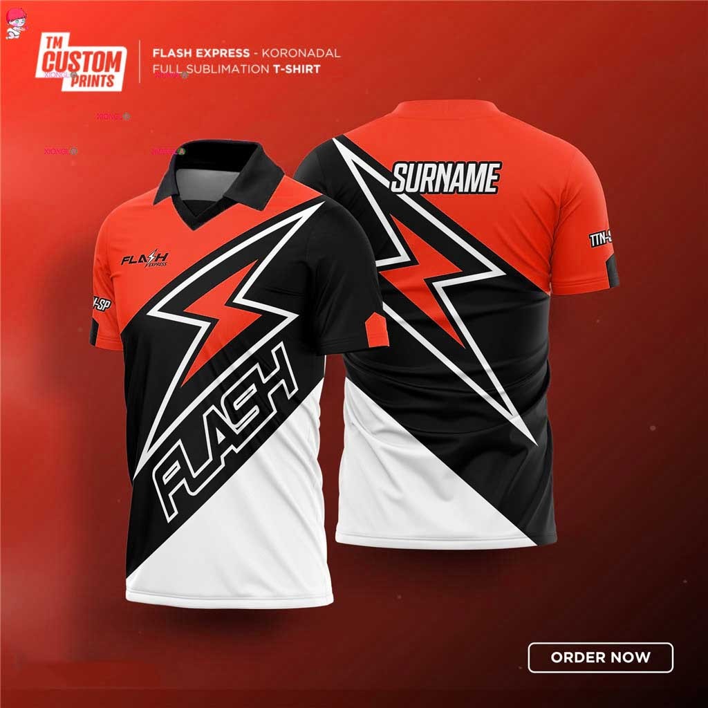【Free Custom Name & Number】FULL SUBLIMATION SHIRT DESIGN FOR FLASH ...