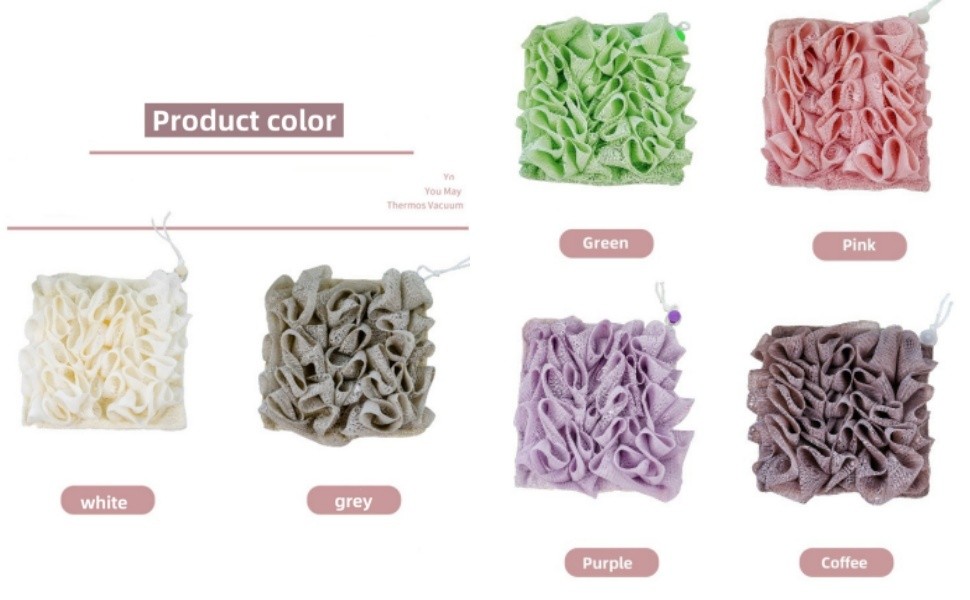 Washcloth Loofah Combo, 2-in-1 Loufee Washcloth That Holds Bar Soap ...