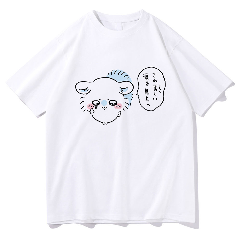 Chiikawa T Shirt New Men Harajuku Aesthetic Graphic Kawaii Tshirt ...