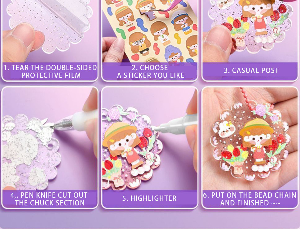 HFT Cute Guka Stickers Kawaii Cartoon Non-Repeating Hand Account DIY ...