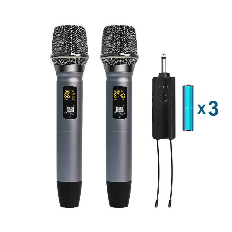 815 Black Kuding Propesyonal Karaoke Pagkanta Ng Wireless Microphone ...