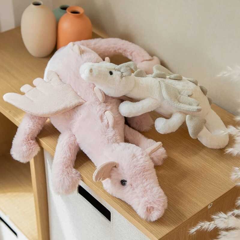 New Dragon Plush Toys Stuffed Pterodactyl Dinosaur Flying Wings White ...