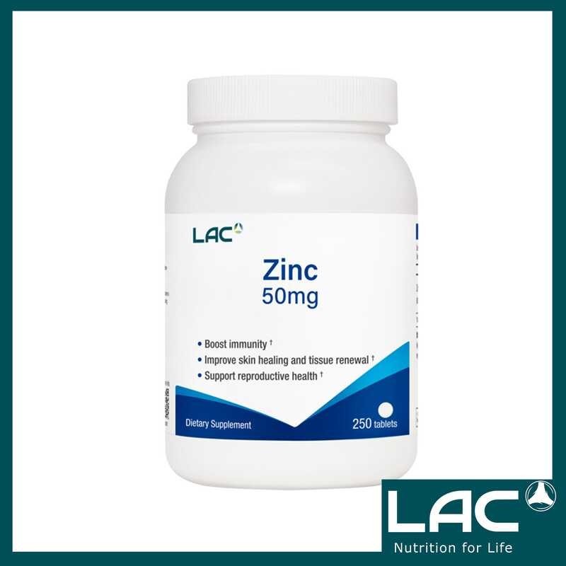 LAC Zinc 50mg 250 Tablets (best by: August 2025) | Shopee Philippines