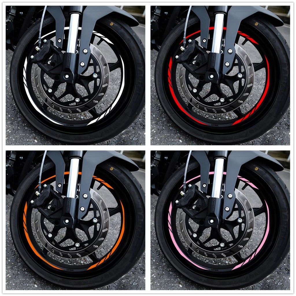 17 inch Reflective Motorcycle Mags Stickers Wheel Decals 17'' Mags ...