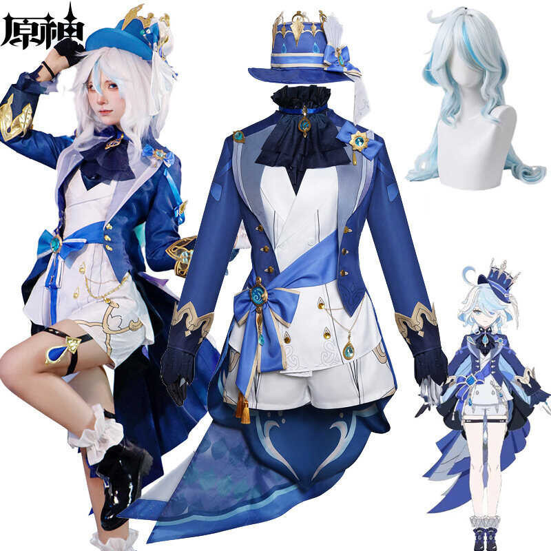 Anime Genshin Impact Furina Cosplay Costume Fontaine Diyos Ng ...