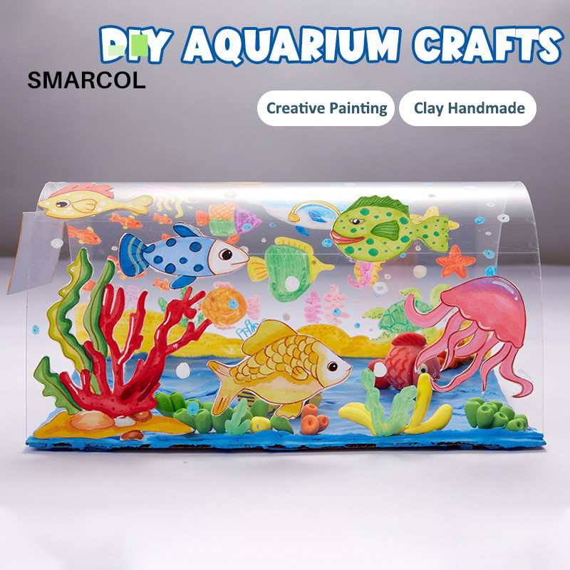 DIY Clay Ocean Creatures Toy Air Dry Clay Kit with Materials for Kids ...