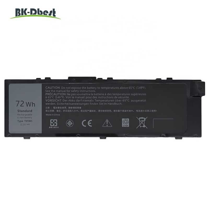 5004 T05w1 72Wh Laptop Battery T05w1 For Dell Precision 15 7510 7520 17 ...