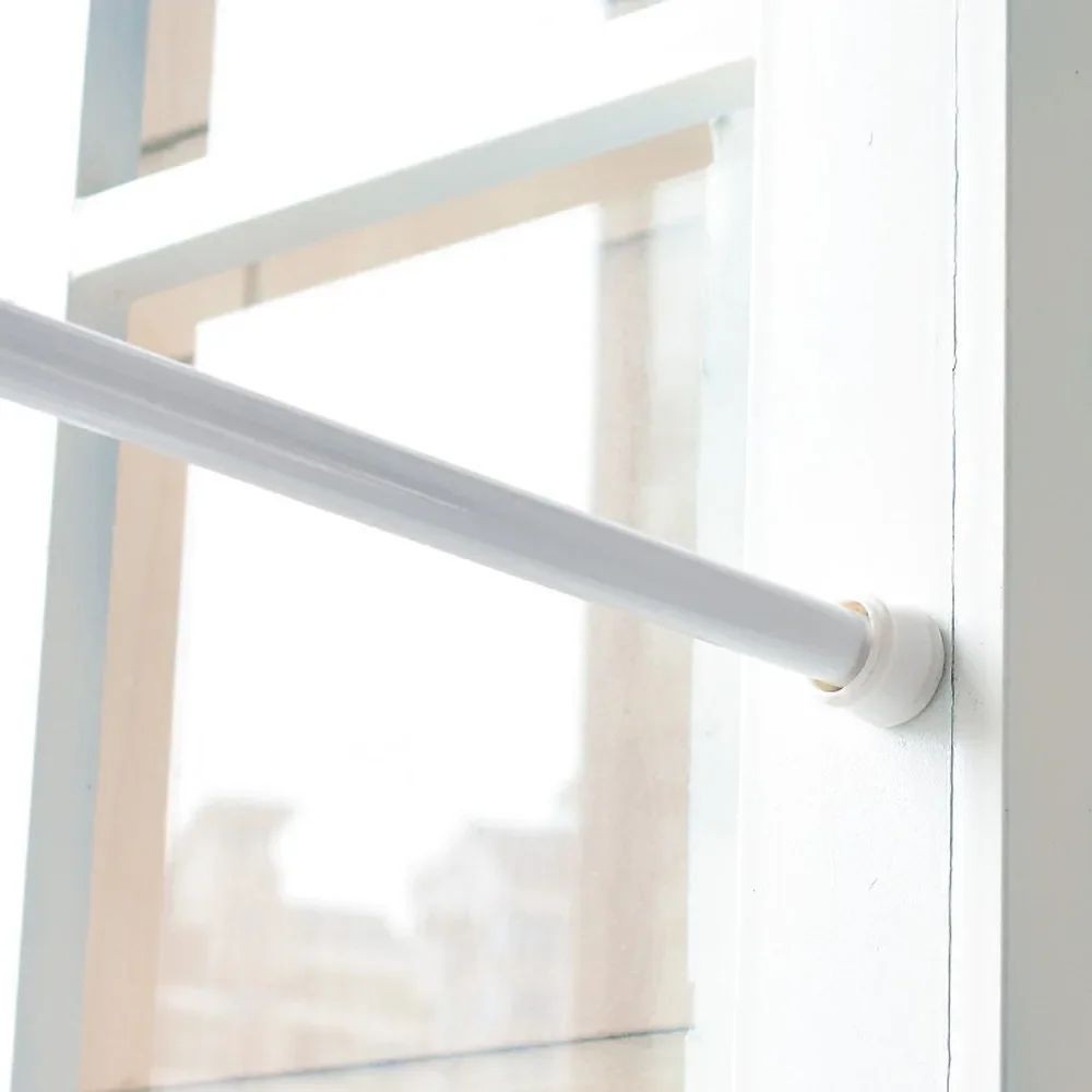 Extendable Spring Curtain Rod - Shower Curtain Rod - No Punching ...