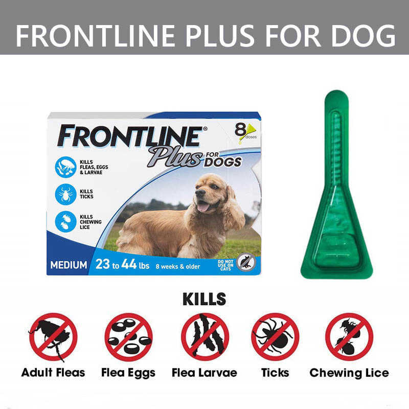 FRONTLINE Plus Flea & Tick Treatment for Medium Dogs (2344kg) Shopee