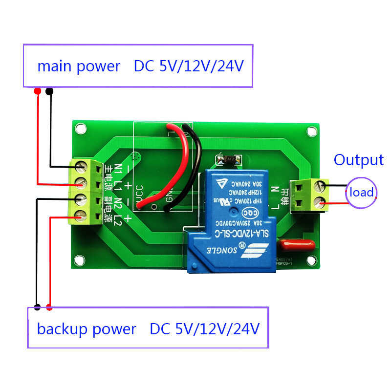 Dc Ac 5 12 24 220v Power Automatic Switch   Main Standby Dual Power 